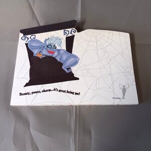 Vintage Disney Ursula Note Pad - The Little Mermaid Villain Stationery Rare